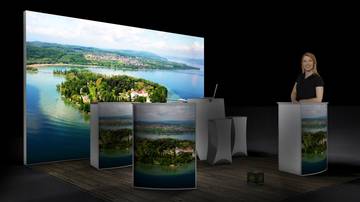 LightWall Beispiel Messestand isyWALL 120 LED Bodensee